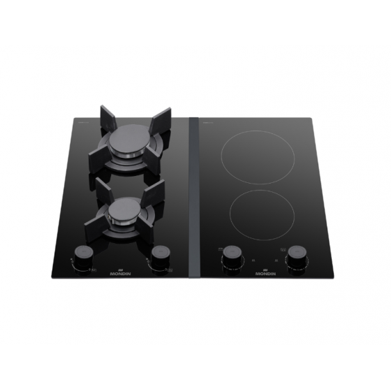 MONDIN VDJ602BNEV (VD302VNEC+σύνδεσμος+VM29CHH) Μικτή Εστία Αερίου 2 Κεραμικές + 2 Αερίου 60cm